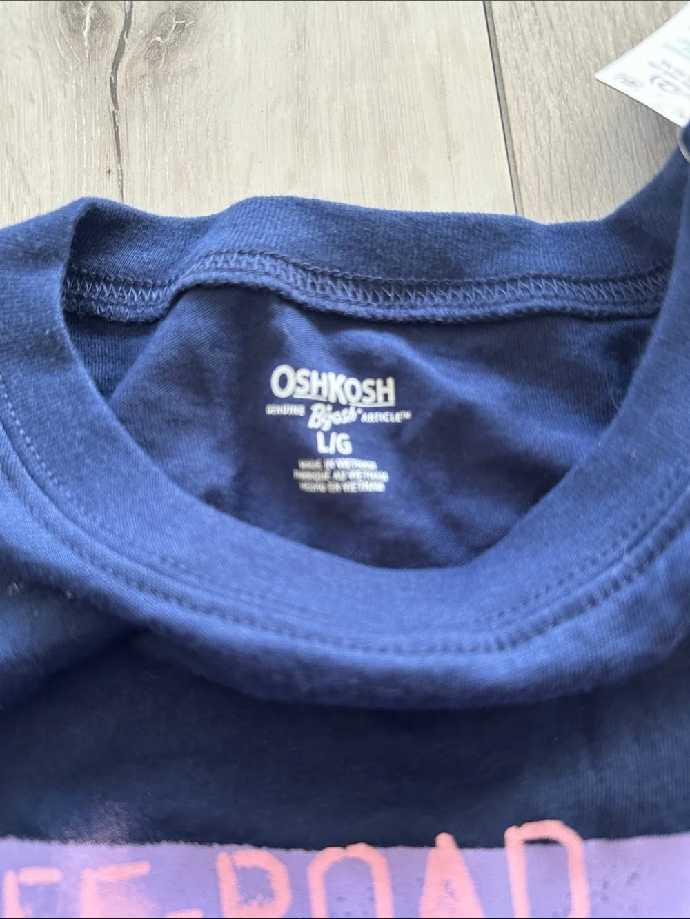 OshKosh B'gosh Graphic Long Sleeve Tee Blue Large NWT